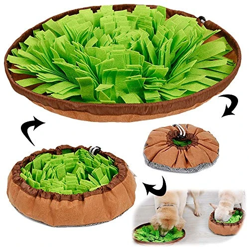 AWOOF Pet Snuffle Mat For Dogs, Interactive Feed Game For Boredom, Encourages Natural Foraging Skills For Cats Dogs Bowl Travel Use, Dog Treat Dispenser Indoor Outdoor Stress Relief 3 AWOOF Pet Snuffle Mat For Dogs, Interactive Feed Game For Boredom, Encourages Natural Foraging Skills For Cats Dogs Bowl Travel Use, Dog Treat Dispenser Indoor Outdoor Stress Relief