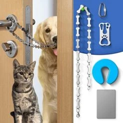 CJPET Cat Door Latch For Dogs -Flex Latch Strap Adjustable Cat Door Alternative To Keep Dogs Out Of Cat Litter Boxes And Food, Let's Cats In And Safe Baby Proof (Fabric) 15 CJPET Cat Door Latch For Dogs -Flex Latch Strap Adjustable Cat Door Alternative To Keep Dogs Out Of Cat Litter Boxes And Food, Let's Cats In And Safe Baby Proof (Fabric) -Zoo Shop 5166GxaHa4L. AC