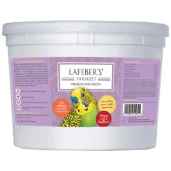 LAFEBER'S Premium Daily Diet Pellets Pet Bird Food, Made With Non-GMO And Human-Grade Ingredients, For Parakeets (Budgies), 5 Lb