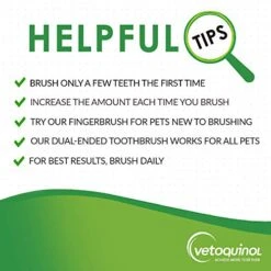 Vetoquinol Enzadent Enzymatic Toothpaste Kit + Fingerbrush & Dual-End Toothbrush For Cats & Dogs – 3.2 Oz, Poultry Flavor – Oral Dental Care Kit: Removes Plaque, Polishes Teeth & Freshens Breath -Zoo Shop 516Xx3kADmL