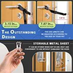 CJPET Cat Door Latch For Dogs -Flex Latch Strap Adjustable Cat Door Alternative To Keep Dogs Out Of Cat Litter Boxes And Food, Let's Cats In And Safe Baby Proof (Fabric) 11 CJPET Cat Door Latch For Dogs -Flex Latch Strap Adjustable Cat Door Alternative To Keep Dogs Out Of Cat Litter Boxes And Food, Let's Cats In And Safe Baby Proof (Fabric) -Zoo Shop 516eh4pNqVL