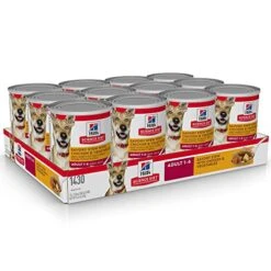 Hill's Science Diet Wet Dog Food, Adult 1-6, Savory Stew With Chicken & Vegetables, 12.8 Oz. Cans, (Pack Of 12)