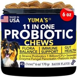 Probiotic For Dogs And Puppies With Enzyme Blend, Gut Flora And Digestive Health, Itchy Skin & Seasonal Allergies, Prebiotic Inulin, Fungal Pancreatin, Seaweed, Papaya, Spirulina With MSM -Zoo Shop 516vBboUVUL. AC