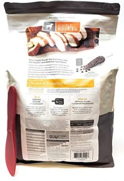 SIMPLY NOURISH Small Breed Adult Dry Dog Food - Chicken & Brown Rice, 5 Pounds And Especiales Cosas Mixing Spatula -Zoo Shop 5176Jo4kkhL