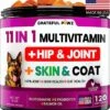 Dog Multivitamin Chewable With Glucosamine - Dog Vitamins And Supplements, Senior & Puppy Multivitamin For Dogs - Pet Chondroitin Hip And Joint Support Health, Immune Booster, Skin, Heart, Probiotics