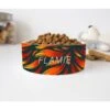 GENERIC Personalized Fire Pattern Pet's Name Bowl, Ceramic Food Bowl For Pets Available In Two Sizes, Dog Bowls, Cat Drinking Bowls -Zoo Shop 517SxziyFnL