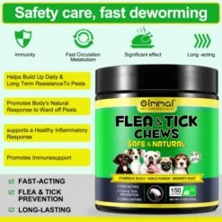 Flea And Tick Prevention For Dogs Chewable, 150 Chews Dog Natural Flea & Tick Control Supplement, Dog Flea And Tick Treatment, Oral Flea Pills For All Breeds And Ages Dogs -Zoo Shop 517TMJZJPdL 1
