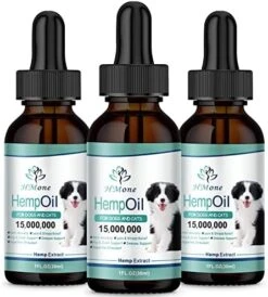 Max Potency Hemp Oil For Dogs & Cats - Help Anxiety Stress Pain Inflammation Arthritis Aggressive Relax Sleep Allergies Seizures Relief - Treats Chews Joint & Hip - Organic Pet Calming Drops - Non-GMO -Zoo Shop 517utey2x4L. AC