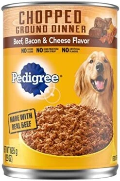 PEDIGREE CHOPPED GROUND DINNER Adult Canned Soft Wet Dog Food, Chicken & Rice Dinner, 13.2 Oz. Cans (Pack Of 12) -Zoo Shop 518Bms5x JL. AC