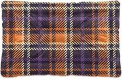 Ultra Soft Dog Cat Crate Bed Blanket-Retro Red Black And Yellow Plaid Fluffy Pet Bed All Season-Short Pile-Anti-Slip Pet Beds 24"x18" -Zoo Shop 518auVlrQ0L. AC