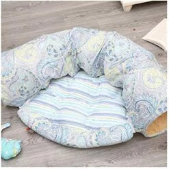 YangYan Cat Bed Tunnel Collapsible Removeable Cat Tunnel Tube Pet Interactive Play Toys With Plush Balls For Cat Puppy (Color : Gold) -Zoo Shop 518lVyI0IJL. AC