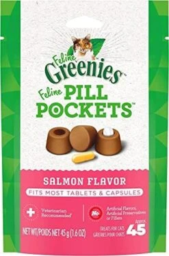 Greenies Pill Pockets Salmon Treats For Cat 45 Oz. 1 Pk -Zoo Shop 518wduuLhkL. AC