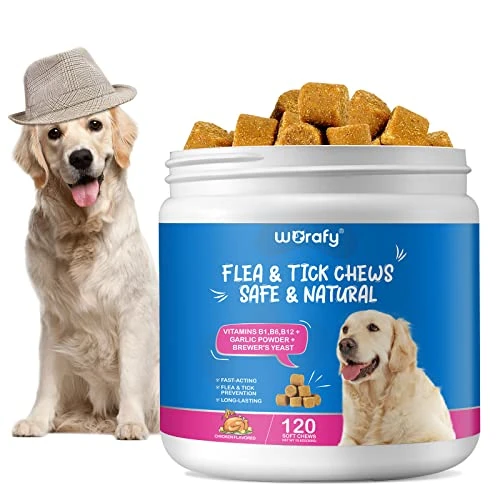 Flea And Tick Prevention For Dogs Chewables Pills, 120 Tablets Flea And Tick Chews For Dogs, Oral Flea Pills For All Breeds And Ages Dogs, Oral Flea Pills For Dogs Supplement 3 Flea And Tick Prevention For Dogs Chewables Pills, 120 Tablets Flea And Tick Chews For Dogs, Oral Flea Pills For All Breeds And Ages Dogs, Oral Flea Pills For Dogs Supplement