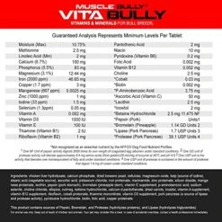 Vita Bully Vitamins For Bully Breeds: Pit Bulls, American Bullies, Exotic Bullies, Bulldogs, Pocket Bullies, Made In The USA (60 Vitamins)