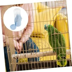 Yardwe Parrot Drinking Fountain Japanese Water Bottle Doggie Water Bottle Standing Bird Feeder Poultry Water Feeder Bird Feeder Bowl Proof Bird Cup Bird Cage Water Dispenser Feeding Food -Zoo Shop 519LWk07k3L