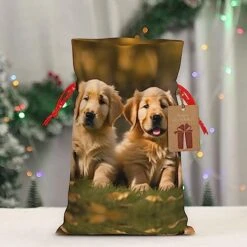 Golden Retriever Dogs Puppies Pets Drawstring Gift Bag,Holiday Gift Giving, Gifts Decorations For Christmas Party Supplies 13 Golden Retriever Dogs Puppies Pets Drawstring Gift Bag,Holiday Gift Giving, Gifts Decorations For Christmas Party Supplies -Zoo Shop 519LxXGiSYL