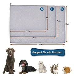 Senzkon Washable Dog Pee Pads, 2 Pack Of 35.4" X 28" Reusable Puppy Pads, Non-Slip Anti-Trip, 4-Ply Construction Designed For 100% Leakage Prevention, For Dog Playpen, Crates, Floors -Zoo Shop 519SGFZ3L4L