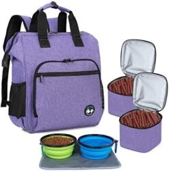 Teamoy Dog Travel Backpack Pet Supplies Tote Bag Weekend Dog Backpack, Airline Approved Tote Organizer For Dogs And Cats With Multi-Function Pockets, Gray -Zoo Shop 519bNzq9LdL. AC