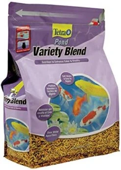 TetraPond Variety Blend, Pond Fish Food, For Goldfish And Koi Yellow 2.25 Pound (Pack Of 1) -Zoo Shop 519i55ACbtL. AC
