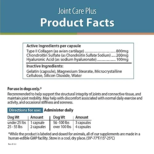 JustFoodForDogs Joint Care Plus Supplements - Protects From Joint Pain, Arthritis, Hip Dysplasia - Supports Joint Health For Dogs, Type II Collagen And Chondroitin Sulfate (60 Ct) 6 JustFoodForDogs Joint Care Plus Supplements - Protects From Joint Pain, Arthritis, Hip Dysplasia - Supports Joint Health For Dogs, Type II Collagen And Chondroitin Sulfate (60 Ct) - Image 4