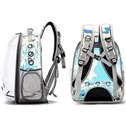 OLOTU Durable Outdoor Use Cat Backpack, Food Grade PC Laser Fabric Material Cat Carrier, Lightweight Portable Pet Backpack Carrier Cozy -Zoo Shop 519lNgOwUuL