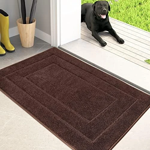 PURRUGS Dirt Trapper Door Mat 32" X 70", Non-Slip/Skid Machine Washable Entryway Rug, Dog Door Mat, Super Absorbent Welcome Mat For Muddy Wet Shoes And Paws, Burgundy Red 9 PURRUGS Dirt Trapper Door Mat 32" X 70", Non-Slip/Skid Machine Washable Entryway Rug, Dog Door Mat, Super Absorbent Welcome Mat For Muddy Wet Shoes And Paws, Burgundy Red - Image 7