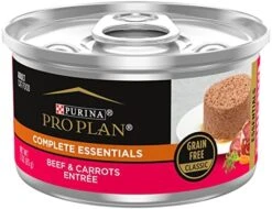Purina Pro Plan Grain Free Pate Wet Cat Food, COMPLETE ESSENTIALS Turkey & Vegetables Entree - (24) 3 Oz. Pull-Top Cans -Zoo Shop 519n01CTChL. AC