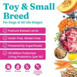 Solid Gold Mighty Mini Small Breed Dog Food - Dry Dog Food For Any Toy Breed - For Gut Health & Sensitive Stomach Support - Digestive Probiotics For Dogs - Grain & Gluten Free Recipe