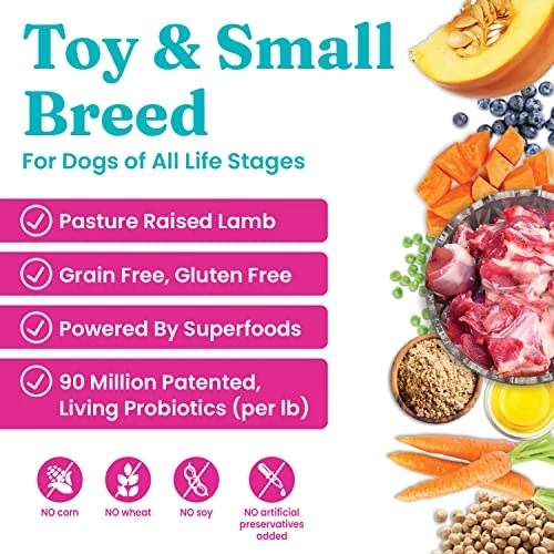 Solid Gold Mighty Mini Small Breed Dog Food - Dry Dog Food For Any Toy Breed - For Gut Health & Sensitive Stomach Support - Digestive Probiotics For Dogs - Grain & Gluten Free Recipe 3 Solid Gold Mighty Mini Small Breed Dog Food - Dry Dog Food For Any Toy Breed - For Gut Health & Sensitive Stomach Support - Digestive Probiotics For Dogs - Grain & Gluten Free Recipe