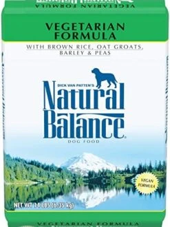 Natural Balance Limited Ingredient Adult Dry Dog Food With Vegan Plant Based Protein And Healthy Grains, Vegetarian Recipe, 12 Pound (Pack Of 1) -Zoo Shop 51A6NE JDML. AC