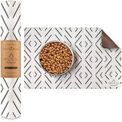 NALALAS Bohemian Large Waterproof Dog Mat - Food & Water Pet Food Mat, Cat Food Mat, Dog Food Mat For Floors - Waterproof Nonslip Eco-Friendly Pet Dog Placemats (Crossed The Line) 26 NALALAS Bohemian Large Waterproof Dog Mat - Food & Water Pet Food Mat, Cat Food Mat, Dog Food Mat For Floors - Waterproof Nonslip Eco-Friendly Pet Dog Placemats (Crossed The Line) -Zoo Shop 51AI10qQNYL. AC