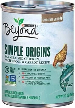 Purina Beyond Chicken, Beef And Cod Ground Entree Grain Free Wet Dog Food Variety Pack - (12) 13 Oz. Cans -Zoo Shop 51AIkoRGesL. AC 1