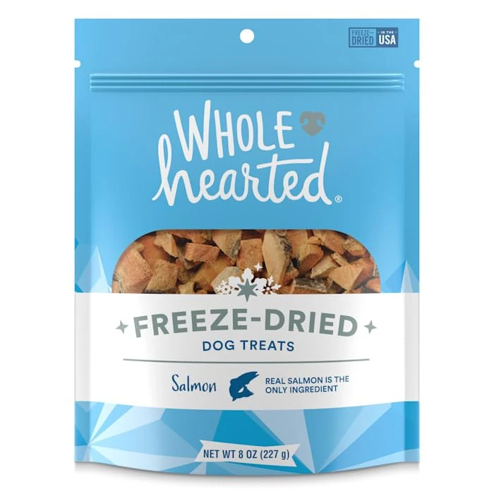 WholeHearted Salmon Freeze-Dried Dog Treats, 8 Oz. 3 WholeHearted Salmon Freeze-Dried Dog Treats, 8 Oz.
