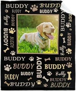 Personalized Dog Paws Blanket With Picture&Name For Pet Lover,Soft Fleece Flannel Blanket Pet Dog Lover Gift | Cat Lover Gift | Dog Mom |Cat Lady |Mother Gifts 60"x50" For Teens -Zoo Shop 51ANJGN2ntL. AC