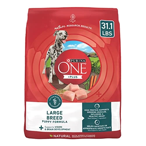 Purina ONE Plus Large Breed Puppy Food Dry Formula - 31.1 Lb. Bag 3 Purina ONE Plus Large Breed Puppy Food Dry Formula - 31.1 Lb. Bag