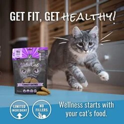 Vital Essentials Vital Cat Freeze Dried Turkey Mini Patties Cat Food - USA Made - All Natural - 8 Oz. -Zoo Shop 51AWdxsUN8L