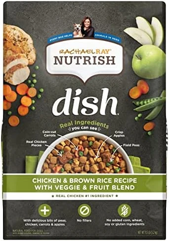 Rachael Ray Nutrish Dish Premium Dry Dog Food, Chicken & Brown Rice Recipe With Veggies & Fruit, 23 Pound Bag 10 Rachael Ray Nutrish Dish Premium Dry Dog Food, Chicken & Brown Rice Recipe With Veggies & Fruit, 23 Pound Bag - Image 8