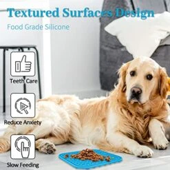 PatiencET Licking Mat For Dogs Cats 2 Pack Square And 2 Pack Ice Cream -Zoo Shop 51AbkPEJuVL