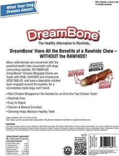 DreamBone Mini Chicken-Wrapped Chews 15 Count, Rawhide-Free Chews For Dogs (1 CASE Of 24 Individual Packs Of 15 Count) -Zoo Shop 51AiPVwWX2L