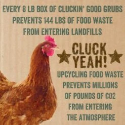 Scratch And Peck Feeds Cluckin’ Good Grubs For Chickens - Sustainably Grown In North America - Natural High Protein, Calcium Dense - Dried Black Soldier Fly Larvae Bird Treats - 8-lbs. -Zoo Shop 51Ax4w3OIIL