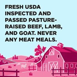 BIXBI Liberty Grain Friendly Dry Dog Food, Rancher's Red Recipe, 4 Lbs - Fresh Meat, No Meat Meal, No Fillers - Gently Steamed & Cooked - No Soy, Corn, Rice Or Wheat For Easy Digestion - USA Made -Zoo Shop 51AxAbTNSYL