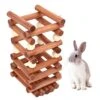 KUIDAMOS Convenient Eco-friendly Pet Grass Stand Beautiful Wood Material For Guinea Pig -Zoo Shop 51B7ghjN58L