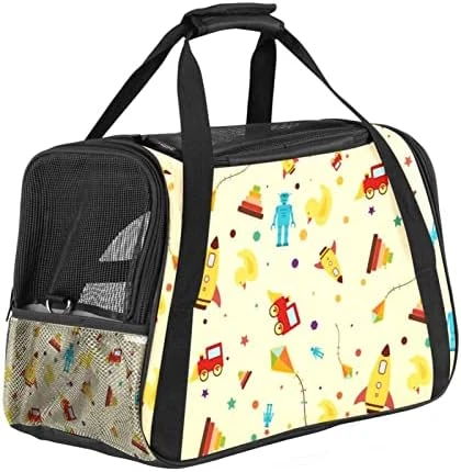 Pet Carrier Cartoon Donuts Food Plants Pattern Soft-Sided Pet Travel Carriers For Cats,Dogs Puppy Comfort Portable Foldable Pet Bag Airline Approved 6 Pet Carrier Cartoon Donuts Food Plants Pattern Soft-Sided Pet Travel Carriers For Cats,Dogs Puppy Comfort Portable Foldable Pet Bag Airline Approved - Image 4