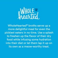 WholeHearted Salmon Recipe Broth Flavor-Boosting Wet Cat Meal Topper, 1.4 Oz., Case Of 12 -Zoo Shop 51BKFpeNv4L