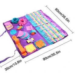 Snuffle Mat Dog Slow Feeding Mat, Small/Large Dog Cat Training Pad Pet Nose Work Blanket Non Slip Pet Activity Mat For Foraging Skill, Stress Release -Zoo Shop 51BOtGJvMuL