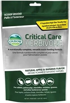 Oxbow Animal Health Critical Care, Herbivore, Apple-Banana Flavor, 454 Gram Bag, 1-lbs (70105) -Zoo Shop 51BcAq8LBL. AC