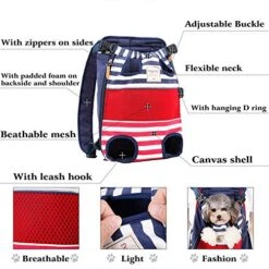 Coppthinktu Dog Carrier Backpack - Legs Out Front-Facing Pet Carrier Backpack For Small Medium Large Dogs, Airline Approved Hands-Free Cat Travel Bag For Walking Hiking Bike And Motorcycle -Zoo Shop 51BfnEcijML