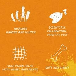 PAWUP Dog Treats Chicken Jerky Wrapped Sweet Potato, Natural Ingredients W/Taurine, Grain Free Dog Treats, 12.5 Oz -Zoo Shop 51Bi4zqm3wL