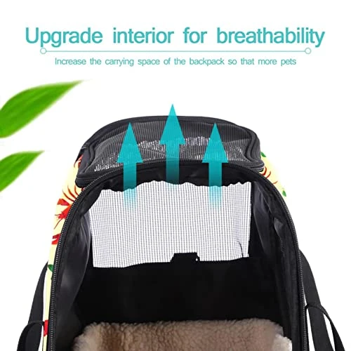 Pet Carrier Lobster Lemon Sea Food Pattern Soft-Sided Pet Travel Carriers For Cats,Dogs Puppy Comfort Portable Foldable Pet Bag Airline Approved 6 Pet Carrier Lobster Lemon Sea Food Pattern Soft-Sided Pet Travel Carriers For Cats,Dogs Puppy Comfort Portable Foldable Pet Bag Airline Approved - Image 4