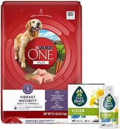 Purina ONE High Protein Dry Senior Dog Food Plus Vibrant Maturity Adult 7 Plus Formula - 16.5 Lb. Bag -Zoo Shop 51C wXObYWL. AC
